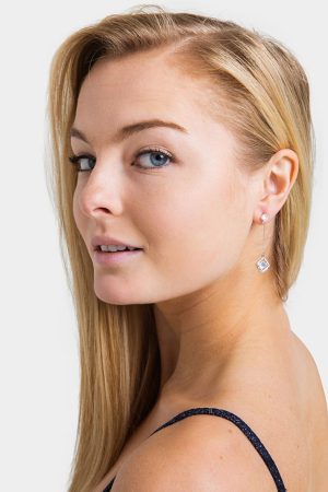 Karlie Floating CZ Linear Earrings