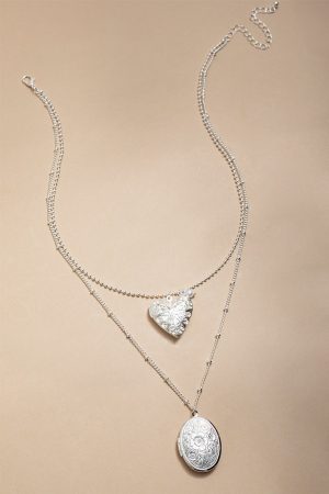 Kathie Layered Locket Pendant Necklace