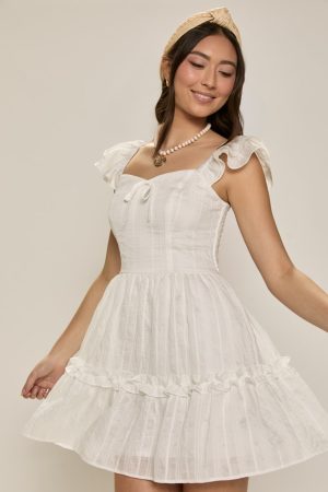 Lucille Ruffle Tiered Mini Dress