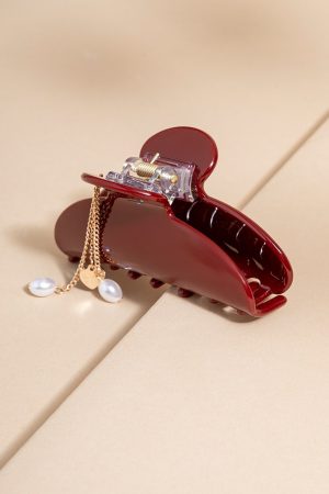 Molly Heart Charm Hair Claw