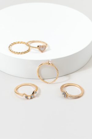 Kayla Floral Ring Set