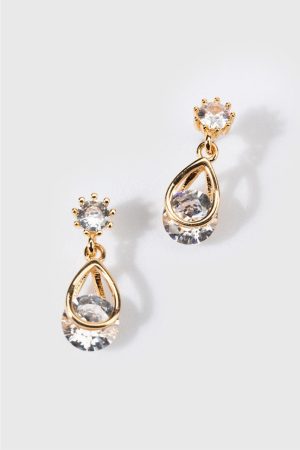 Vivian CZ Teardrop Earrings