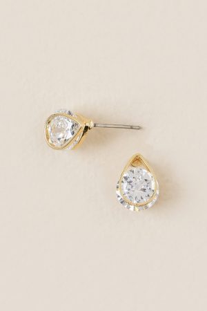 Maci Crystal Teardrop Studs