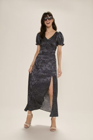 Alicia Polka Dot Midi Dress