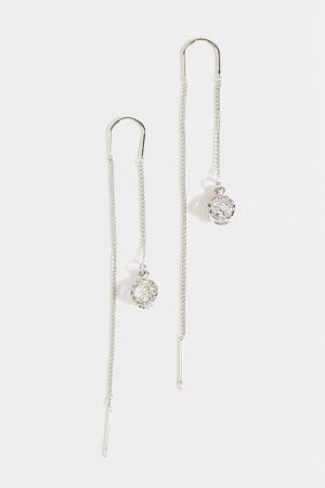 Dayana Crystal Pull Through Earrings