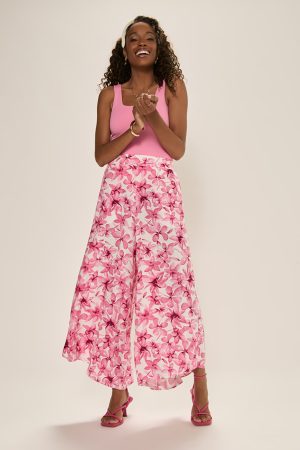 Leah Floral Fluid Pants