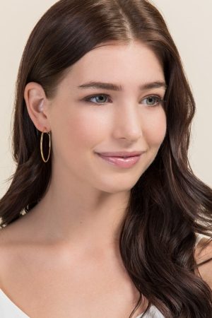 Courtney Hoops In Gold