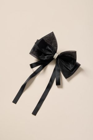 Ines Bow With Pearls Hair Barrette