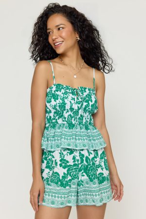 Jodie Border Print Floral Top