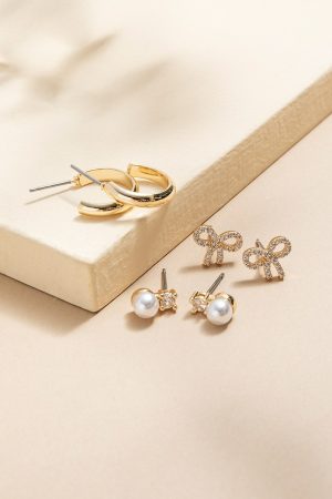 Elena Mixed Style Earrings Set