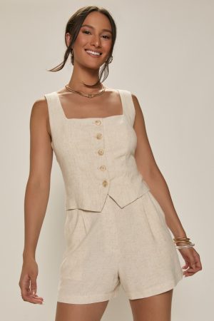 Tammi Tailored Linen Shorts