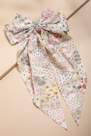 Marie Floral Hair Bow