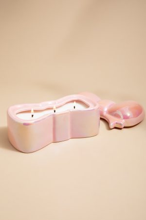 Blossoming Cherry 9oz Bow Candle Jar