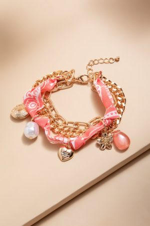 Nora Bandana Charm Bracelet