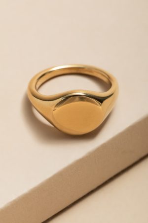 Jodie Stainless Steel Signet Ring