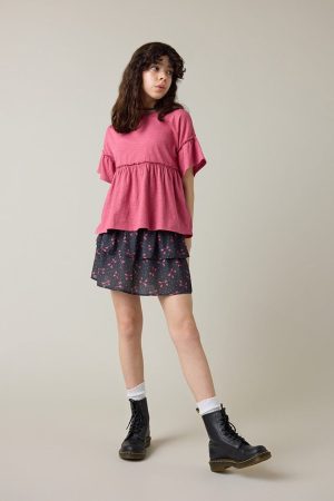 Hello Franki Mira Smocked Tiered Skort for girls