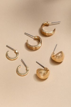 Alice Mixed Hoop Earrings Set