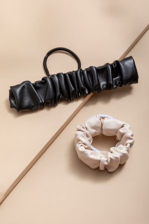 Eva Faux Leather Hair Cuff Ties