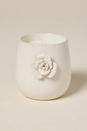 Magnolia Bloom Ceramic Jar Scented Candle 20oz