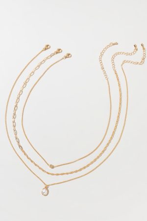 Aspen Layered Pearl Pendant Necklace Set