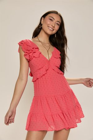 Carla Clip Dot Mini Dress