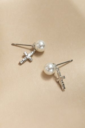 Kathy Cross On Pearl Drop Earrings