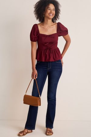 Clare Bow Front Blouse