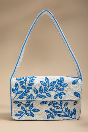 Stacy Floral Beaded Clutch Bag