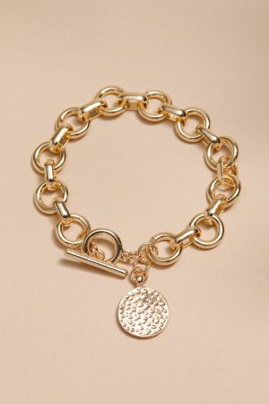 Alana Chunky Hoop Charm Bracelet