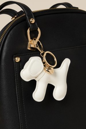 Carla Faux Leather Dog Bag Charm
