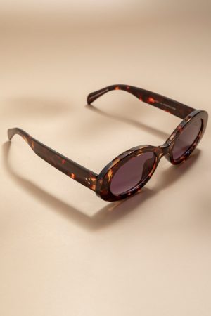 Darla Oval Tort Shell Sunglasses