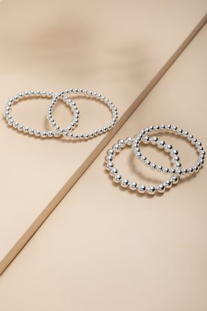 Jess Metal Bead Bracelet Set