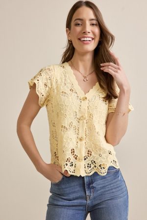Louisa Floral Lace Top