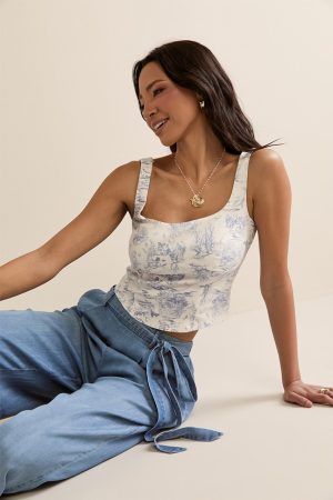 Wendy Toile Corset Top