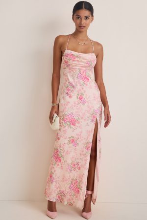 Brandy Floral Slip Maxi Dress