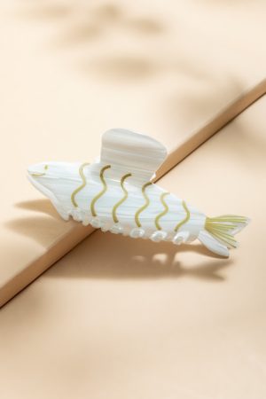 Marble Sardine Hair Claw
