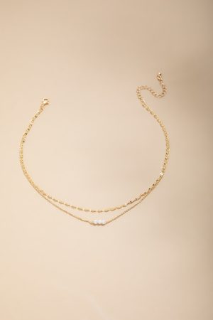 Rosemary Layered Pearl Pendant Necklace