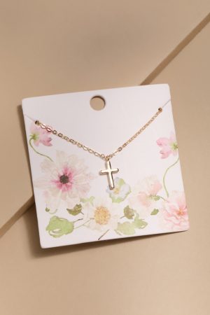 Eva Cross Pendant Necklace