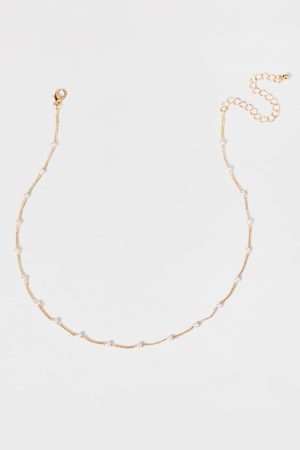 Kimberlyn Tiny Pearl Stations Necklace