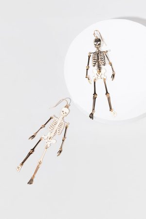Billy Shaky Skeleton Chandelier Earrings