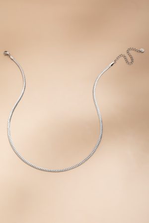 Carry Stainless Steel Silver Curbchain Necklace