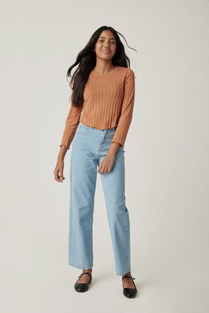 Hello Franki Hacci Crew Neck Top for girls