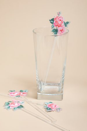 Rose Blossom Stir Stick Set