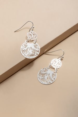 Sophie Mini Double Filigree Coin Earrings