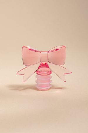 Pink Bow Wide Bottle Stopper