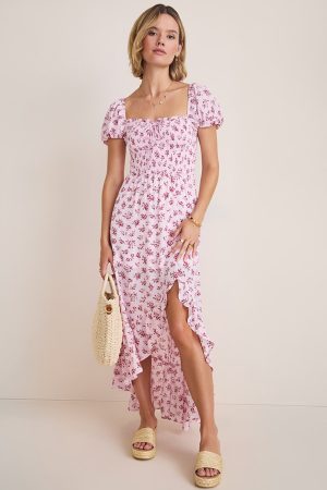 Betsy Smocked Floral Midi Dress