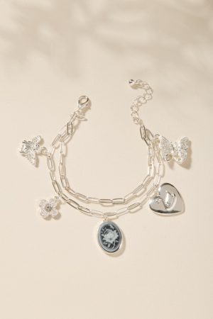 Trisha Swan and Cameo Charm Bracelet