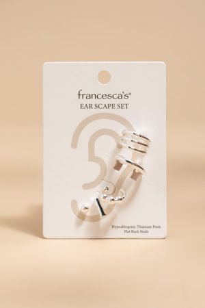 Patti Silver Chunky Ear Scape Set